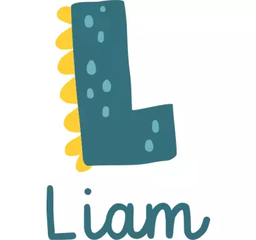 Wall stickers for kid liam's playful letter - TenStickers