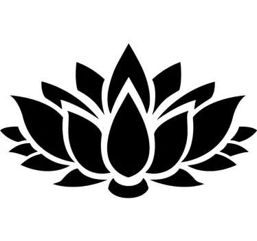 Simple Lotus flower wall decor - TenStickers