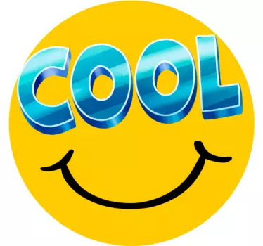 Cool Smiley Skateboard sticker - TenStickers