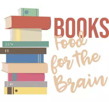 Food for the brain educational sticker - TenStickers