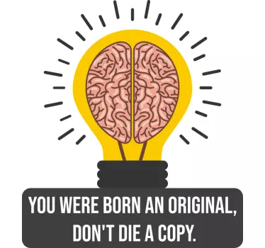 Born Original inspirational quote sticker - TenStickers