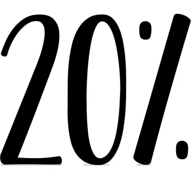 Customisable sales number stickers for sale - TenStickers