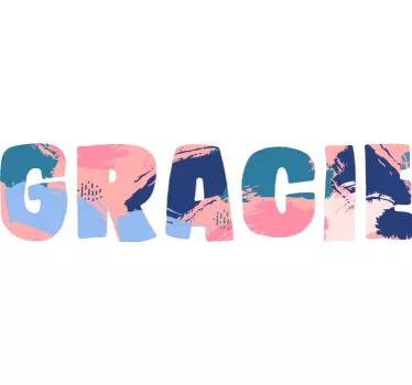 Customizable colorful name bike sticker - TenStickers