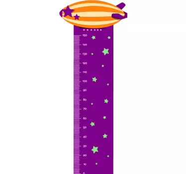 Balloon Growth Chart height chart wall sticker - TenStickers