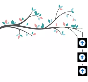 tree with customisable photos tree wall decal - TenStickers