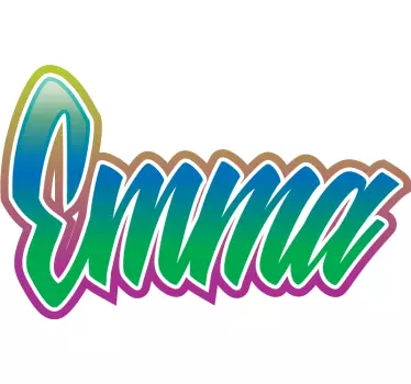 Text sticker personalized name typography - TenStickers