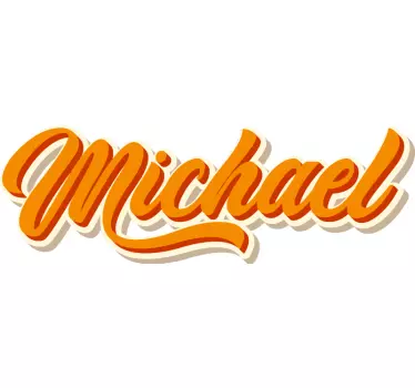 Customisable sticker with personalized name design - TenStickers
