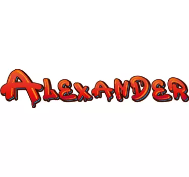 Text sticker stylish personalized name - TenStickers