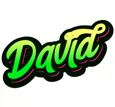 Personalizable Name Style quote sticker - TenStickers