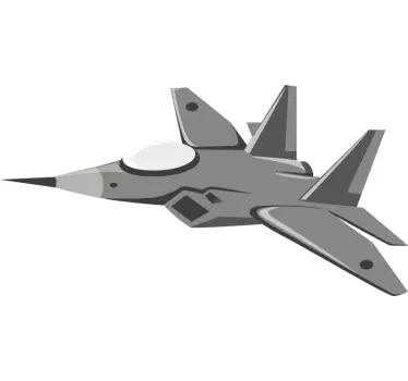 Fighter Aircraft illustration wall art - TenStickers