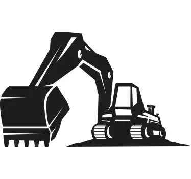 Educational wall sticker construction equipment theme - TenStickers