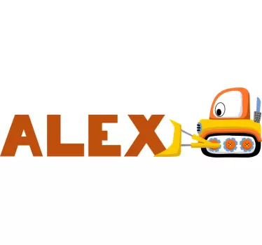 Wall stickers for kid construction vehicle theme - TenStickers