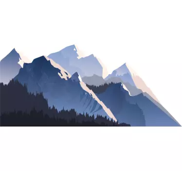 Realistic Forest and Mountain stickers - TenStickers