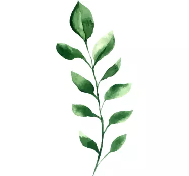 Flowering leaf plant decals - TenStickers