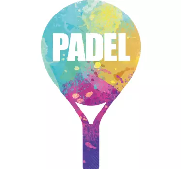 Padel racket wall decor - TenStickers