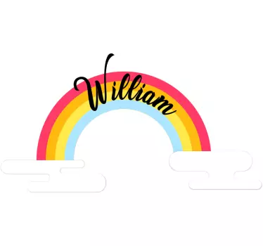 Wall stickers for kid rainbow personalized decor - TenStickers