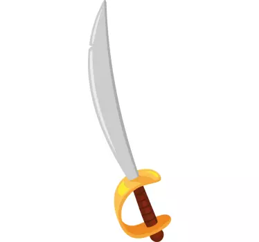 Wall sticker whimsical play sword - TenStickers