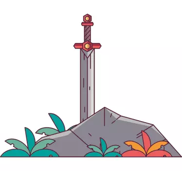 Wall stickers for kid sword in stone - TenStickers