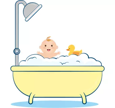 Baby shower sticker - TenStickers