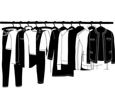 Shop window sticker fashion display hangings - TenStickers
