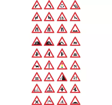 Warning Signs Decorative Stickers - TenStickers