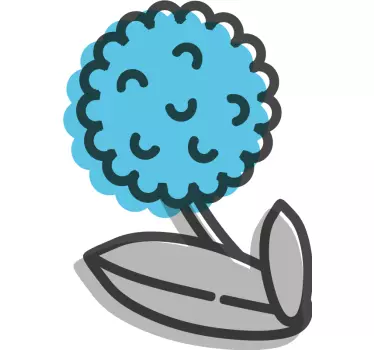 Free dandelion flower wall decor - TenStickers