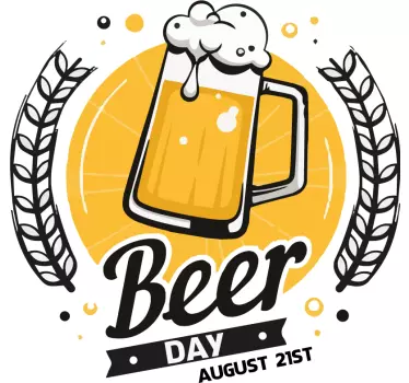 Beer Logo drink wall sticker - TenStickers