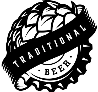Cuisine wall sticker traditional brew emblem - TenStickers