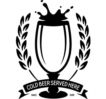 Cuisine wall sticker cold beverage freshly served - TenStickers