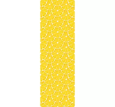 Orange pattern  fridge decals - TenStickers