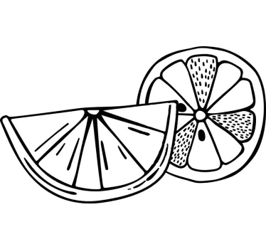 Citrus fruits vinyl wall decal - TenStickers
