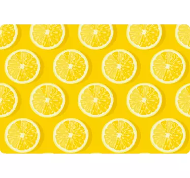 Sliced lemons laptop stickers - TenStickers