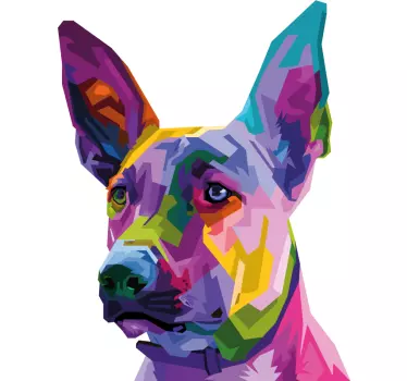 Dog Malinois  dog sticker - TenStickers
