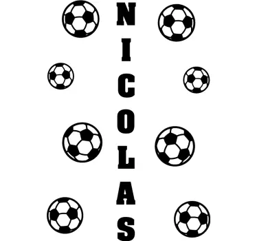 Football sticker custom soccer design - TenStickers
