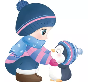 Wall stickers for kid child and penguin - TenStickers