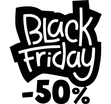 Shop window sticker sale 50% off black friday - TenStickers
