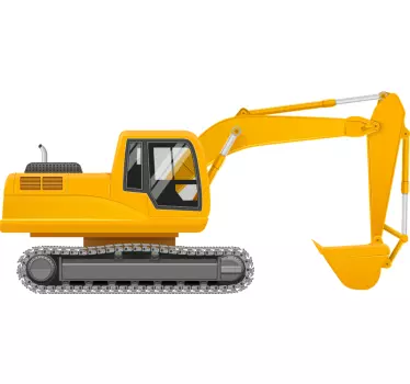 Object sticker excavator machine design - TenStickers