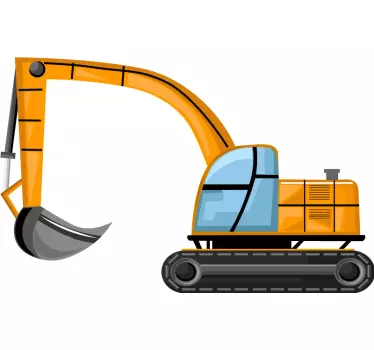 Excavator bulldozer caterpillar toy decal - TenStickers