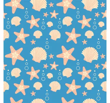 Food sticker starfish shells design - TenStickers