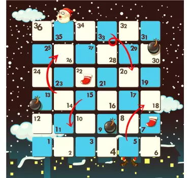 Board game  christmas wall sticker - TenStickers