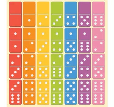 Board game dominoes decals for furniture - TenStickers