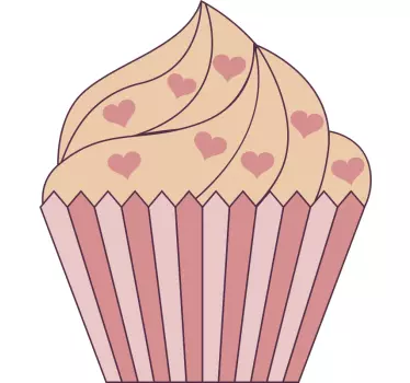 Food sticker sweet cupcake delight - TenStickers