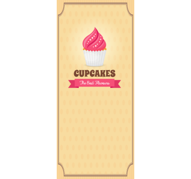 Cupcake Magnet food sticker - TenStickers