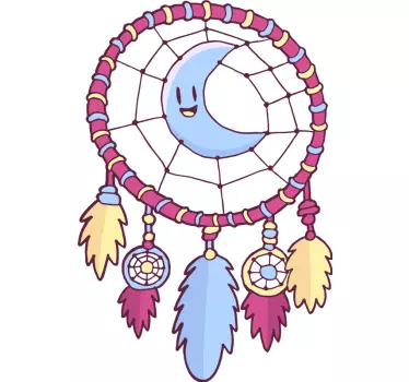Cheerful dream catcher wall stickers for kid - TenStickers