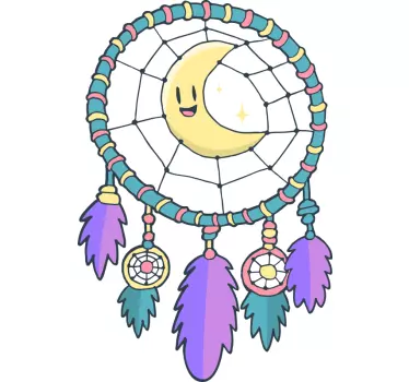 Wall stickers for kid cheerful dreamcatcher design - TenStickers
