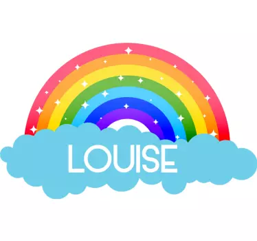 Wall stickers for kid colorful arch with name - TenStickers