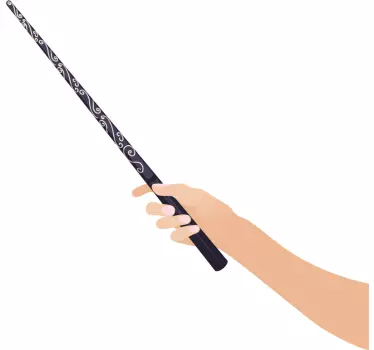 Wall stickers for kid magic wand art - TenStickers