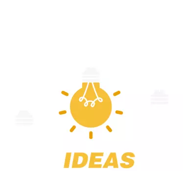 Ideas light bulb office wall decal - TenStickers