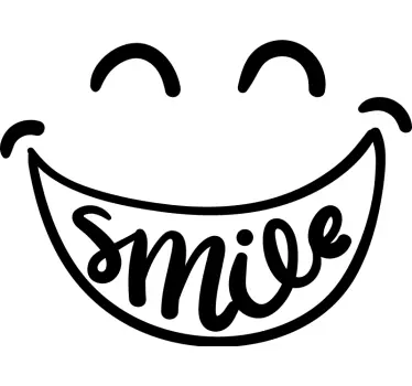 Smile window decal - TenStickers