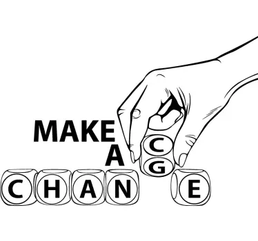 Make a change window decal - TenStickers